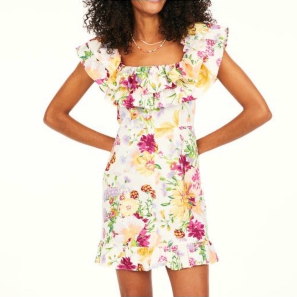 H&M Floral Ruffle Dress